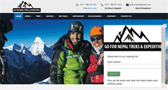Desktop Screenshot of gofornepal.com