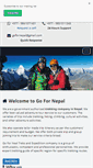 Mobile Screenshot of gofornepal.com